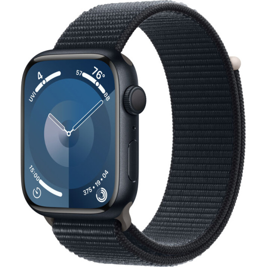 Умные часы Apple Watch Series 9 45 мм Aluminium Case with Midnight Sport Loop Темная ночь MR9C3