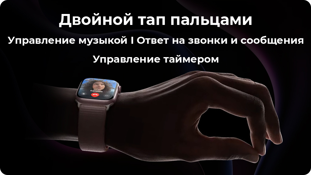 Умные часы Apple Watch Series 9 41 мм GPS+Cellular Aluminium Case Sport Band Темная ночь M/L